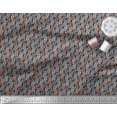 thumbnail image 3 of Soimoi Polyester Crepe Fabric Leaves Small Fabric Prints by Yard 52 Inch Wide, 3 of 3
