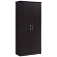 thumbnail image 1 of Pemberly Row 2 Door Armoire with 4 Shelves in Chocolate, 1 of 6
