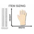 thumbnail image 2 of Unfinished Wood Gloves Shape - Winter - Work - Craft - up to 46" DIY 14" / 1/2", 2 of 3