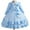 Sky Blue, variant on LWavelet Flowers Girls Tulle Lace Dress for Kids Wedding Bridesmaid Pageant Birthday Party Communion Formal Princess Prom Maxi Gown