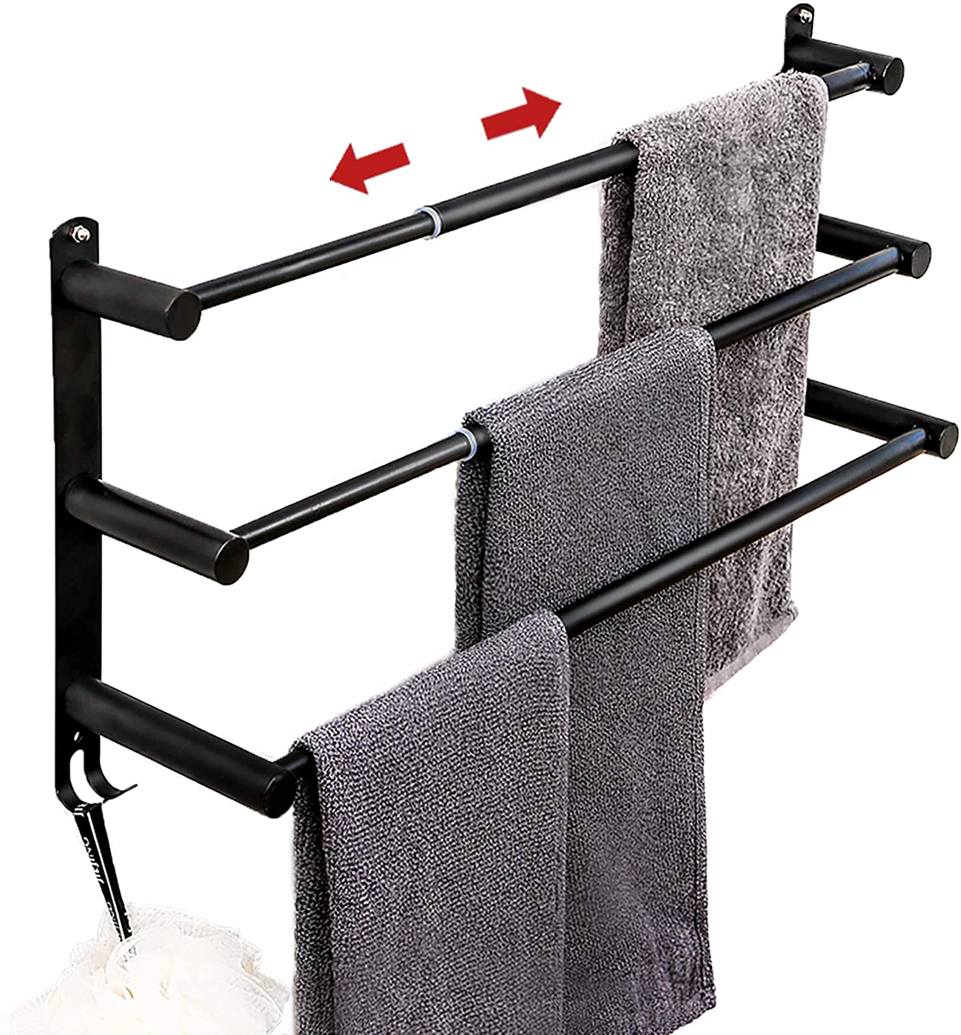 【Telescopic New Type】 Towel Bar, Bathrobe, Towel Hook, Towel Ring Towel