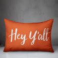 thumbnail image 2 of Creative Products Hey Y'all Bold Script Orange 14x20 Indoor / Outdoor Pillow, 2 of 2