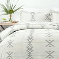 thumbnail image 6 of Noble Linens 2-Piece Gray Urban Stitch Print Comforter Set, Twin/TwinXL, 6 of 10