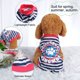 thumbnail image 4 of Camiseta para mascotas primavera otoño perro cachorro ropa pequeña para gato ropa chaleco superior impresa, L #5, 4 of 7