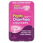 Pepto Bismol Anti Diarrhea Fast Relief LiquiCaps, 24 Ct