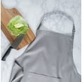 thumbnail image 2 of CC Home Furnishings Unisex Cotton Kitchen Chef Apron - 38" - Gray, 2 of 8