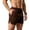 Coffee, variant on Mens 4 inch Mesh Basketball Shorts Baseball Athletic Gym Workout Running Shorts with Zipper Pocket Yellow