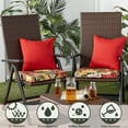 thumbnail image 2 of Greendale Home Fashions 18 x 18 in. Aloha Black Square Outdoor Chair Pad (Set of 2), 2 of 6