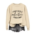 thumbnail image 2 of Meichang Sweat-Shirt pour Femmes, Chemise de la Saint-Valentin, Manches Longues, Cœur d'Amour, Imprimé Tendance, Col Rond, Décontracté, Printemps, 2 of 6