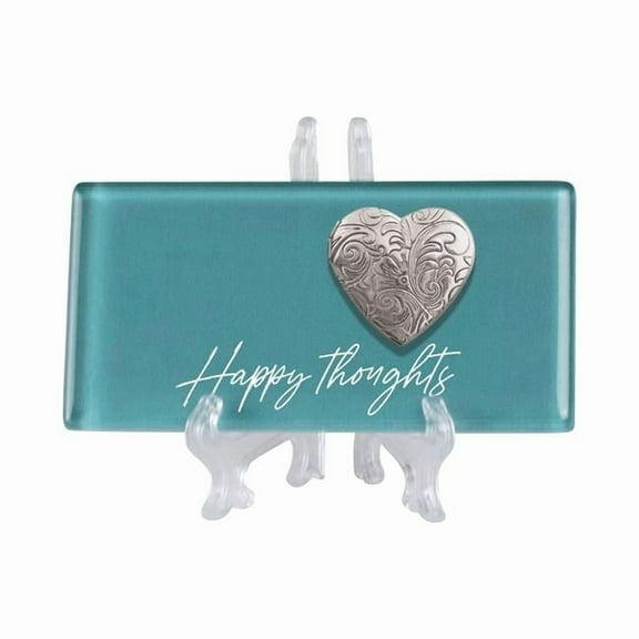 Cottage Garden TLGL52BL 4 x 2 in. Happy Thoughts Ceramic Tile