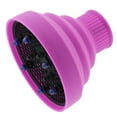thumbnail image 3 of Plastic Collapsible Silicone Styling Hair Dryer Blower Diffuser Tool Travel Blower Purple, 3 of 9