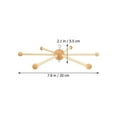 thumbnail image 4 of ABPETE Wooden Mobile Frame Kit - Bed Bell Wind Chimes Crib Hanger Bedroom Ceiling Mobiles Toy Decoration Wind Chime, 4 of 9