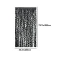 thumbnail image 3 of Fringe Backdrop Curtains 39.3x 78.7 Inches Halloween Party Streamers Metallic Tinsel Birthday Backdrop Christmas Bachelorette New Year Engagement Graduation Disco Party Decorations Glitter Backdrop, 3 of 6