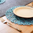 thumbnail image 4 of Placemats AHHFSMEI, papel trenzado, redondo, juego de 12 unidades, color azul claro, 4 of 6