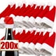 thumbnail image 2 of Bolsa para cubiertos de Navidad, mini gorro de Papá Noel, tapas de botellas de vino, cuchillos, tenedores, bolsillo, fiesta de Navidad, Año Nuevo, decoración de mesa para la cena en casa, 2 of 5