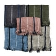 thumbnail image 5 of Autumn Winter Mens Cotton Scarf, Mens Basic Scarf, 5 of 5