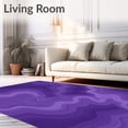 thumbnail image 2 of ODIKA 3'x5' Machine Washable Non-Slip Area Rug, Cloud Drift Ethereal Movement High Traffic Rug with Pad, Purple, 664471, 2 of 8