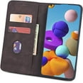 thumbnail image 2 of Wallet Case for Samsung Galaxy A51, Premium PU Leather Case Vintage Matte Wallet Flip Cover [Card Slots] [Magnetic Closure] Stand Function Folio Shockproof Full Protector - Coffee, 2 of 15