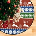 Wellsay Christmas Deers Christmas Tree Mats Waterproof Tree Skirt
