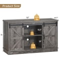 thumbnail image 2 of Blotout Farmhouse 55-75 Gallon Fish Tank Stand with Power Outlet, 52"Aquarium Stand with Storage/Sliding Barn Door, Heavy Duty Tank Stand for 2 Fish Tank/Reptile Terrarium, 1000lbs Capacity,Gray, 2 of 7