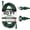 Green, variant on Iron Forge Cable 25 Ft Black Extension Cord, 16/2, 25 Foot Extension Cord with 2 Prong Polarized Plug, Weatherproof - Great for Outdoor & Indoor Use