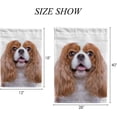 thumbnail image 2 of SKYSONIC Garden Flag Beautiful Spaniel Dog on White Double-Sided Printed Garden House Sports Flag 12x18in Polyester Decorative Flags for Courtyard Garden Flowerpot, 2 of 7