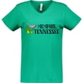 thumbnail image 3 of Inktastic Memphis, Tennessee- Mockingbird Women's V-Neck T-Shirt, 3 of 5