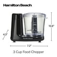 Hamilton Beach Food Chopper, 3 Cup, Chop, Puree, Emulsify, Stainless