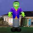 thumbnail image 3 of Occasions Halloween 20 Foot Inflatable Standing Frankenstein Monster, 3 of 7