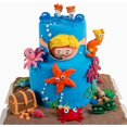 thumbnail image 1 of adornos para tartas hechos a mano con diseño de animales marinos, para cumpleaños, estrellas de mar, tortugas y cangrejos, para baby shower., 1 of 5