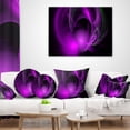 thumbnail image 4 of Designart Purple Fractal Galactic Nebula - Abstract Throw Pillow - 12x20, 4 of 5