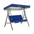 thumbnail image 2 of Columpio Wosthever para 3 personas cubierta de asiento y dosel azul, 2 of 6