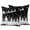 Black White, variant on Cobblestones Outdoor Pillow Covers 20"x12" Set of 2,Waterproof Throw Pillow Covers for Patio Furniture,Gravel Rock Natural Stones Pattern Art Decorative Cushion Pillowcases for Garden Couch Sofa