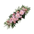 thumbnail image 3 of Arco de boda artificial Garland de flores de flores, decoración floral de bienvenida Arreglo floral, botín de flores para la fiesta de la pared del Rosa oscuro, 3 of 8