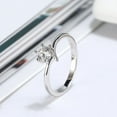 thumbnail image 3 of Solitaire Wedding Engagement Ring for Women Sterling Silver Cz Ginger Lyne Collection, 3 of 6