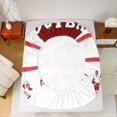 thumbnail image 5 of Feelyou White Maroon Hemlet Full Size Sheets for Kids, Soccer Athlete Bed Sheets, Modern Cartoon Sports Rugby Sheet Sets, Super Cozy Room Decor, 4-Piece, 5 of 7