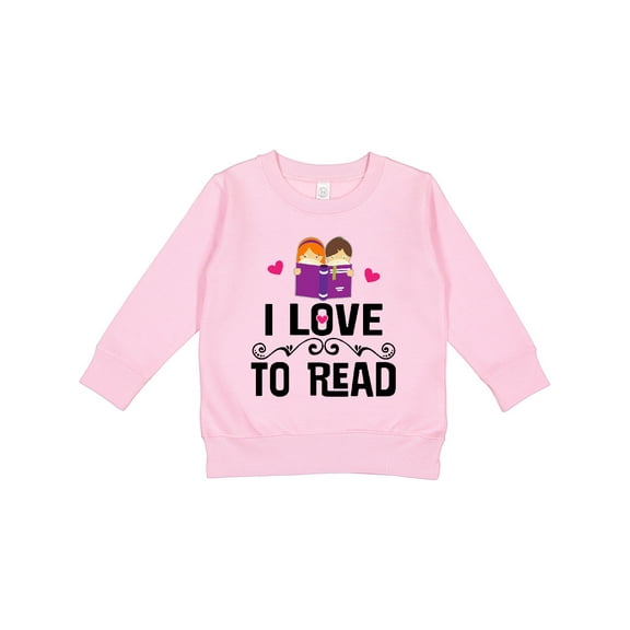 Inktastic I Love to Read Toddler Sweatshirt