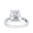 thumbnail image 6 of Art Deco Cushion Wedding Engagement Ring Size-5 Simulated CZ 925 Sterling Silver, 6 of 7