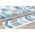thumbnail image 5 of Rugs America Mika MO50C Mixed Berry Geometric Contemporary Blue Area Rug, 8'x10', 5 of 7