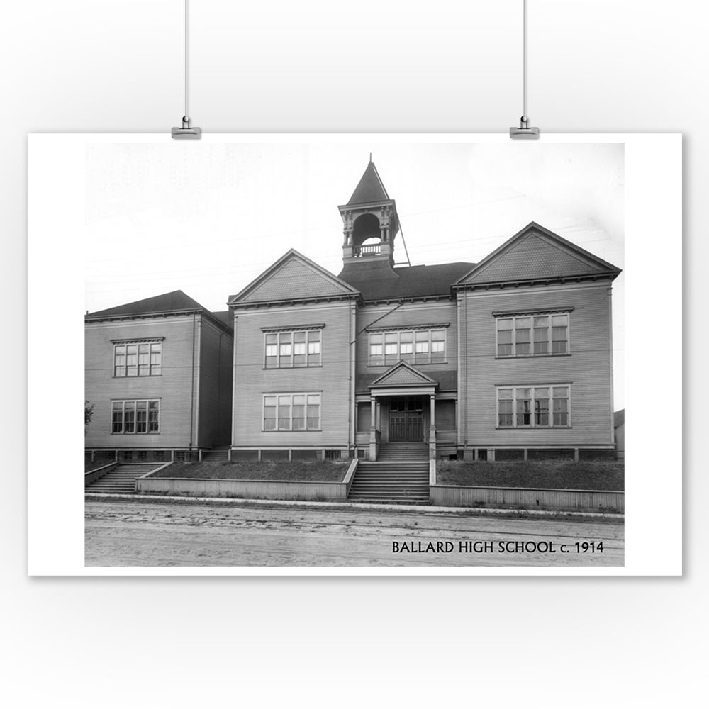 Ballard High School Seattle, WA Photograph (9x12 Art Print, Wall Decor ...