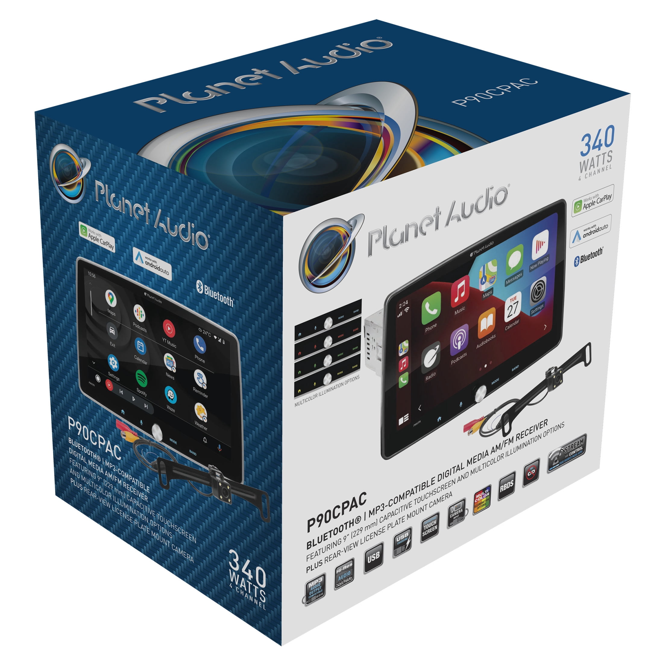Planet Audio P90CPAC Car Stereo System with Apple CarPlay and