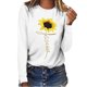 thumbnail image 2 of Blusa de manga larga con cuello redondo suelta informal estampada para mujer Fridja  hj1274, 2 of 5