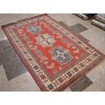 thumbnail image 1 of Super Kazak Caucasion Geometric Veg Dyed Mahal Rectangle Rug Hand Knotted Carpet (6.2 x 3.10)', 1 of 9
