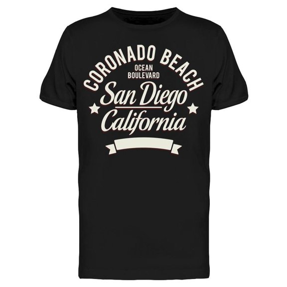 Typography: Coronado Beach Tee Men's -Image by Shutterstock