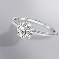 thumbnail image 5 of SZUL Women's Lab Grown 1.50 Carat Diamond Solitaire Ring in 14K White Gold (F-G Color, VVS1-VVS2 Clarity), 5 of 6