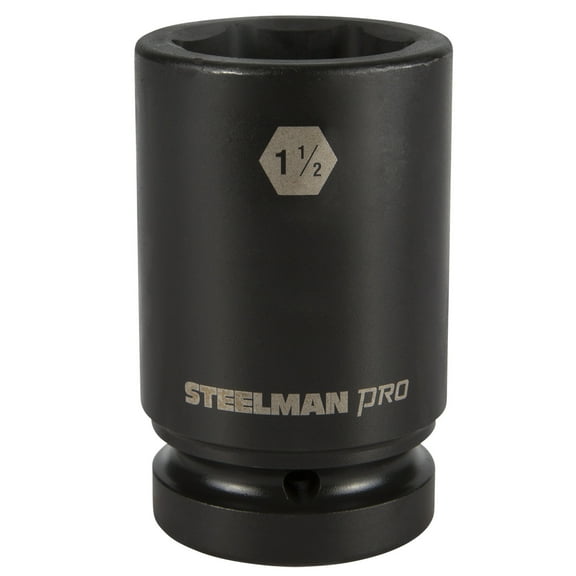 STEELMAN PRO 79335 1-Inch Drive x 1-1/2-Inch 6-Point Deep Impact Socket