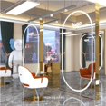 thumbnail image 2 of Hair salon mirror, hair salon, whole body wall hanging, hairdressing mirror table, LED with light, floor mounted mirror My Lux Decor Round, 2 of 5