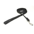 thumbnail image 1 of Dogline Comfort Microfiber Flat Leash for Dogs (W 5/8" L 6ft), Black, 1 of 3