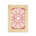 thumbnail image 1 of China Chinese Red Flower Traditional Pattern Desktop Display Photo Frame Picture Art Painting 5x7 inch, 1 of 3