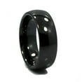 thumbnail image 3 of Metals Jewelry 4mm Beautiful Black Ceramic Wedding Ring Classic High Polished Band Size 9, 3 of 4